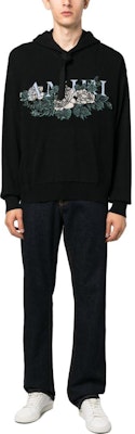 AMIRI 黑色連帽衫 刺繡Logo設計及抽繩細節 PF23MKH010-001 Lookbook AMIRI 黑色連帽衫 刺繡Logo設計及抽繩細節 PF23MKH010-001