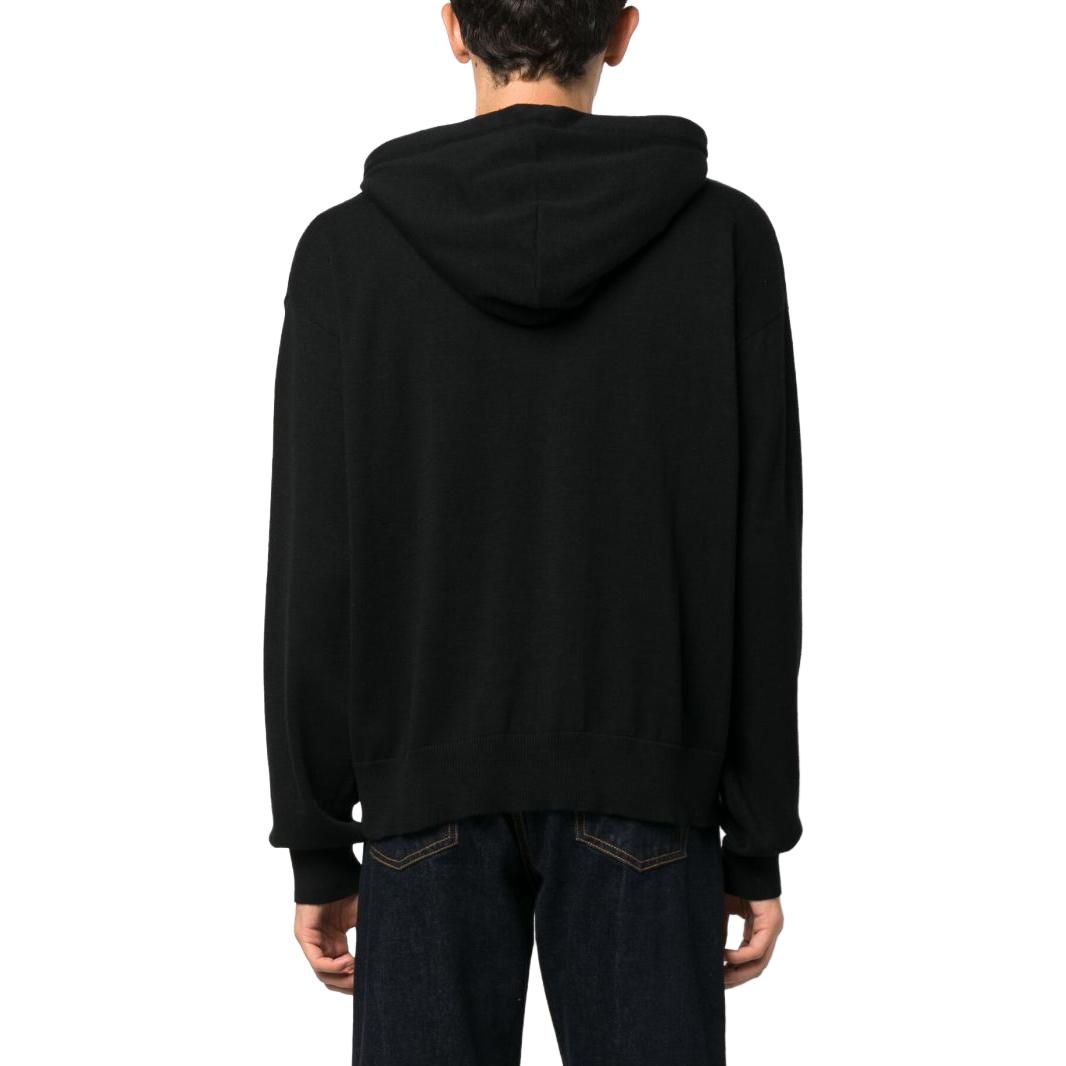 Shop AMIRI 黑色連帽衫 刺繡Logo設計及抽繩細節 PF23MKH010-001