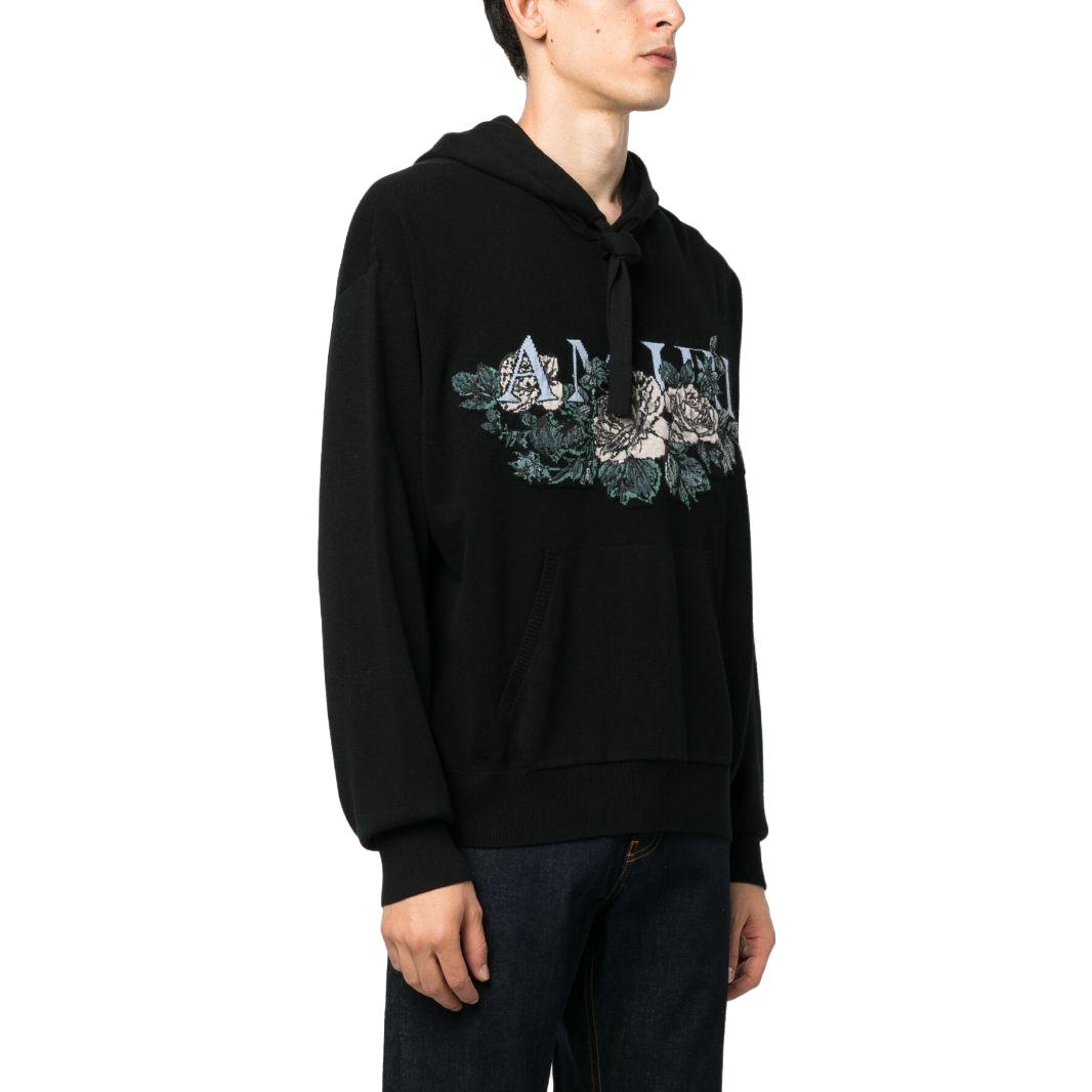 Purchase AMIRI 黑色連帽衫 刺繡Logo設計及抽繩細節 PF23MKH010-001