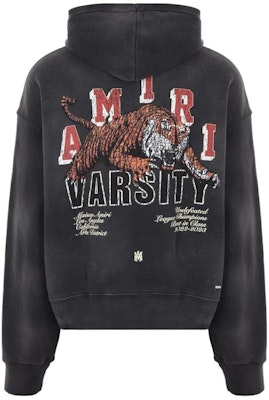 AMIRI Hoodie Hitam dengan Desain Grafis Harimau Pullover. PF23MJG025001 Lookbook AMIRI Hoodie Hitam dengan Desain Grafis Harimau Pullover. PF23MJG025001