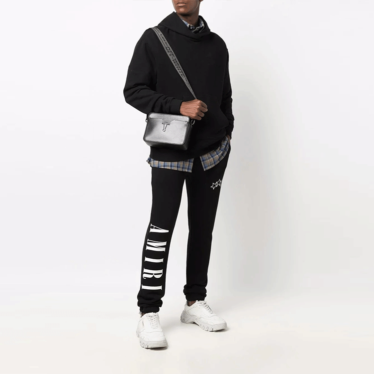 AMIRI  Black Letter Print Lace-Up Track Pants MJSP014-001 圖 3