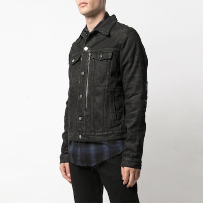 AMIRI 黑色休閒版型丹寧外套,帶多功能口袋與拉鍊設計。 W9M04155RD-BKX Lookbook AMIRI 黑色休閒版型丹寧外套,帶多功能口袋與拉鍊設計。 W9M04155RD-BKX