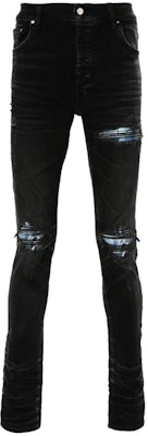 AMIRI 黑色修身破洞手工細節牛仔褲 PS24MDS004-051 Order AMIRI 黑色修身破洞手工細節牛仔褲 PS24MDS004-051