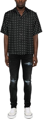 AMIRI 黑色修身破洞手工細節牛仔褲 PS24MDS004-051 Lookbook AMIRI 黑色修身破洞手工細節牛仔褲 PS24MDS004-051