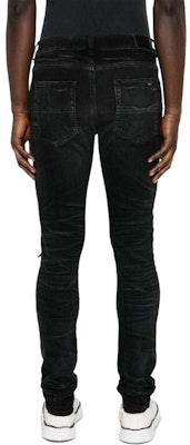 AMIRI 黑色修身破洞手工細節牛仔褲 PS24MDS004-051 Shop AMIRI 黑色修身破洞手工細節牛仔褲 PS24MDS004-051
