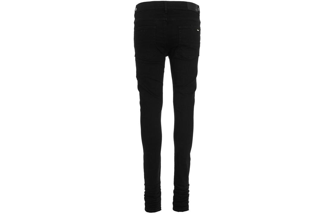 Lookbook AMIRI 黑色直筒中腰鈕扣牛仔褲 PXMD002-001