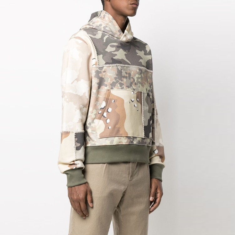 Purchase AMIRI 軍綠迷彩連帽外套，補丁設計。 MJGH006-901