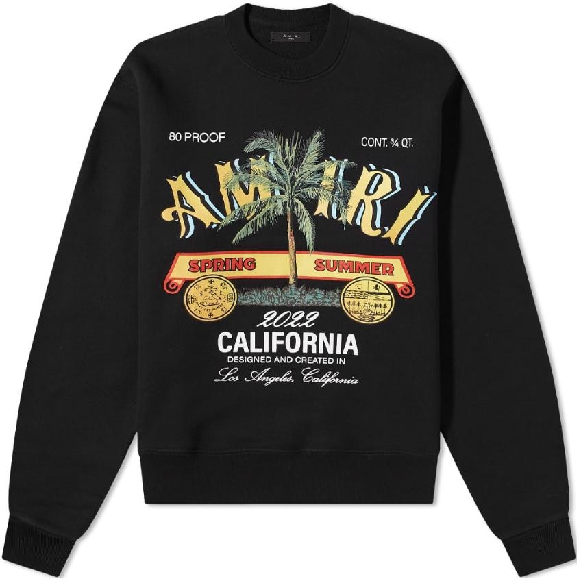 amiri-coconut-tree-print-crewneck-pullover-sweatshirt-black-ss-22-mjg-002-001