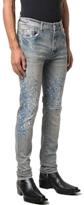 AMIRI ダメージペイントスプラッタージーンズ ブルー MDS114-408 Purchase AMIRI ダメージペイントスプラッタージーンズ ブルー MDS114-408