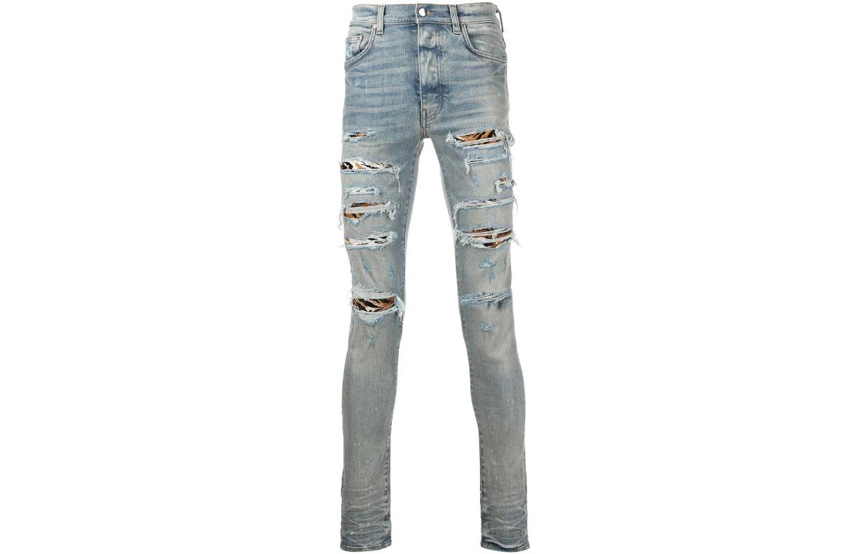 AMIRI  Distressed Skinny Ripped Jeans - Blue. PS22MDS250-408 圖 2