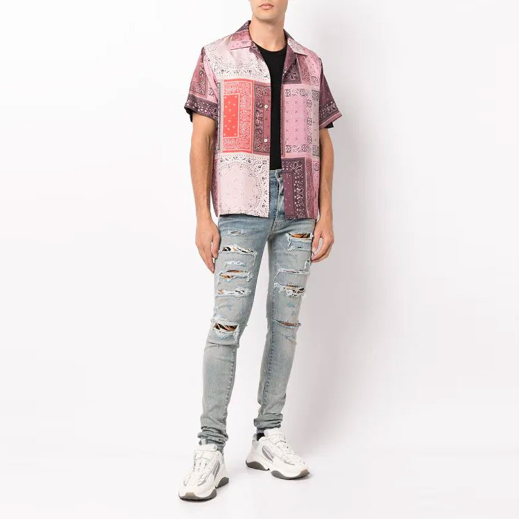 AMIRI  Distressed Skinny Ripped Jeans - Blue. PS22MDS250-408 圖 3