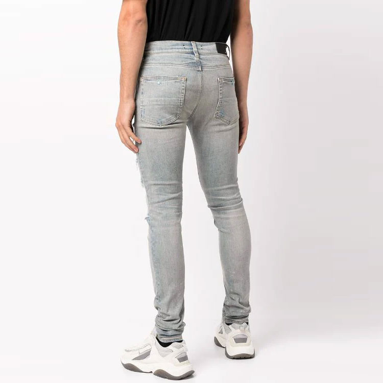 AMIRI  Distressed Skinny Ripped Jeans - Blue. PS22MDS250-408 圖 4