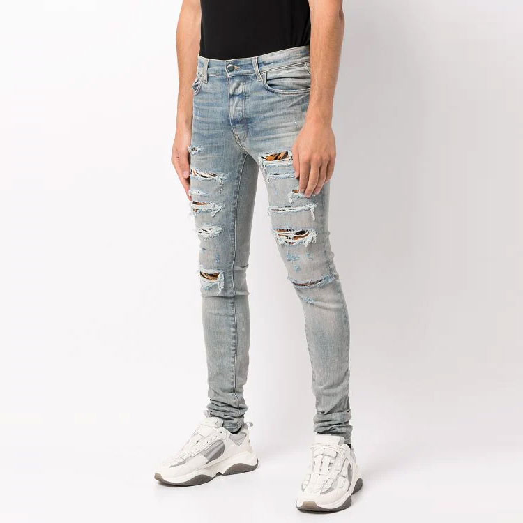 AMIRI  Distressed Skinny Ripped Jeans - Blue. PS22MDS250-408 圖 5