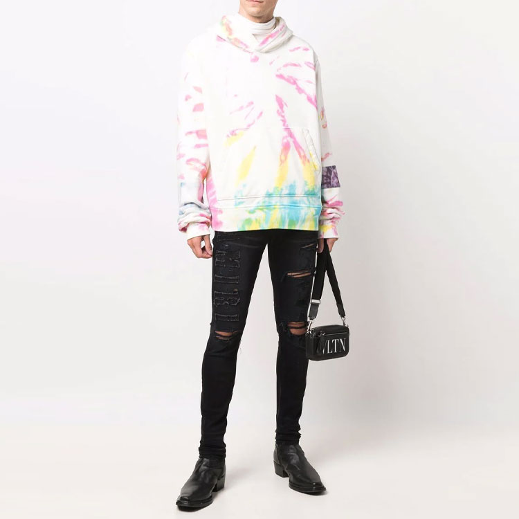 Lookbook AMIRI 修身破洞牛仔褲 黑色 MDS055-023