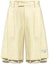 Buy AMIRI 基本款拉鍊休閒寬鬆短褲 芥末黃色 AMSHCA1012-751