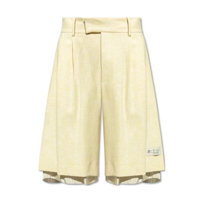 AMIRI Essential Zipper Casual Loose Shorts Mustard Yellow. AMSHCA1012-751