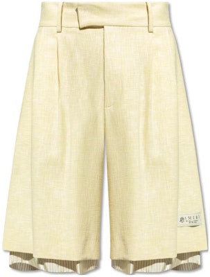 AMIRI 基本款拉鍊休閒寬鬆短褲 芥末黃色 AMSHCA1012-751 Order AMIRI 基本款拉鍊休閒寬鬆短褲 芥末黃色 AMSHCA1012-751