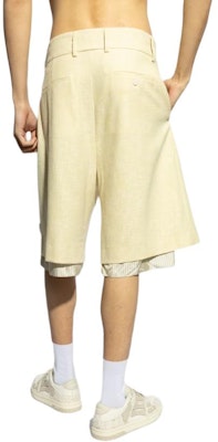 AMIRI 基本款拉鍊休閒寬鬆短褲 芥末黃色 AMSHCA1012-751 Purchase AMIRI 基本款拉鍊休閒寬鬆短褲 芥末黃色 AMSHCA1012-751