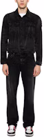 Lookbook AMIRI Faded Patchwork Denim Jacket - Black. AMDNTR1001-051