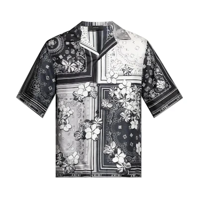 AMIRI Floral Print Short Sleeve Shirt Multicolor. AMSTBW1007-001