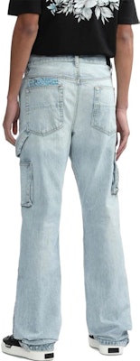 アミリ ハイウエスト ストレートジーンズ パッチデザイン ライトブルー. PF23MDF038765 Purchase アミリ ハイウエスト ストレートジーンズ パッチデザイン ライトブルー. PF23MDF038765