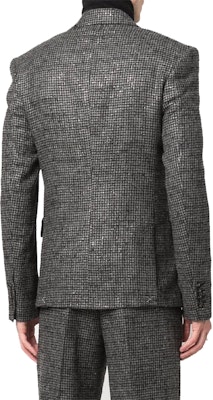 AMIRI 黑色千鳥格雙排扣西裝外套。 MJF034000001 Shop AMIRI 黑色千鳥格雙排扣西裝外套。 MJF034000001