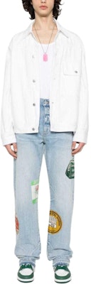 AMIRI 淺藍色拼布直筒割線牛仔褲 AMDNGG1001 Lookbook AMIRI 淺藍色拼布直筒割線牛仔褲 AMDNGG1001