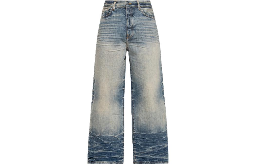 AMIRI  Loose Fit Straight Casual Blue Jeans. AW23MDF007-875