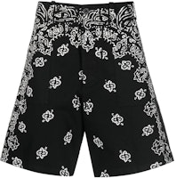 AMIRI Patterned High-Waisted Shorts Black. PF22MPB008001 AMIRI Patterned High-Waisted Shorts Black. PF22MPB008001