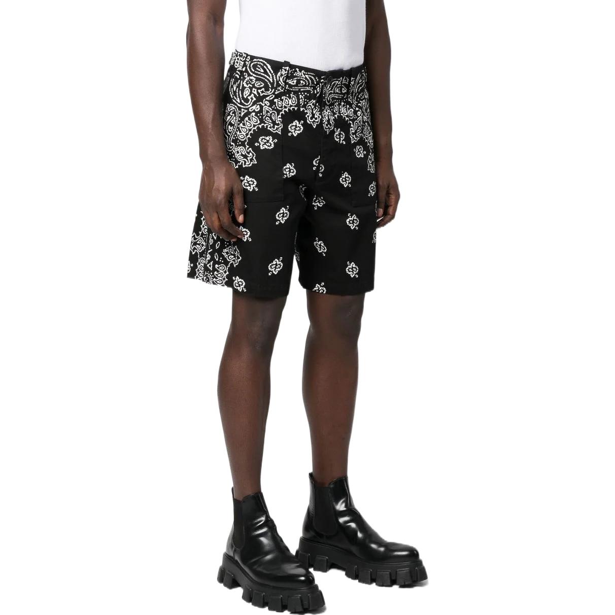 Purchase AMIRI 黑色高腰圖案短褲. PF22MPB008001