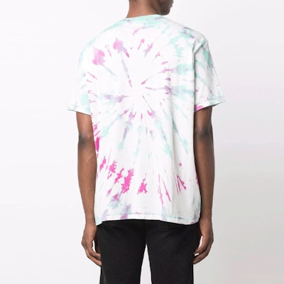 AMIRI 粉色綁染圖案短袖圓領T恤 MJLT007-349 Shop AMIRI 粉色綁染圖案短袖圓領T恤 MJLT007-349