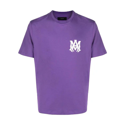 AMIRI Purple Graphic Printed Crewneck Short Sleeve T-Shirt. PS23MJL015-510