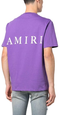 AMIRI Ungu Grafik Berkolar Bulat Baju-T Lengan Pendek. PS23MJL015-510 Shop AMIRI Ungu Grafik Berkolar Bulat Baju-T Lengan Pendek. PS23MJL015-510