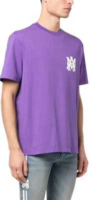AMIRI Ungu Grafik Berkolar Bulat Baju-T Lengan Pendek. PS23MJL015-510 Purchase AMIRI Ungu Grafik Berkolar Bulat Baju-T Lengan Pendek. PS23MJL015-510