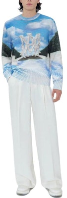 AMIRI Scenic Letter Intarsia Knit Sweater Biru. SS23MKL011-900 Lookbook AMIRI Scenic Letter Intarsia Knit Sweater Biru. SS23MKL011-900