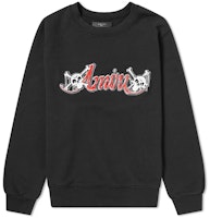AMIRI Skull Print Crewneck Sweatshirt Black S0M02158TE-BLK AMIRI Skull Print Crewneck Sweatshirt Black S0M02158TE-BLK