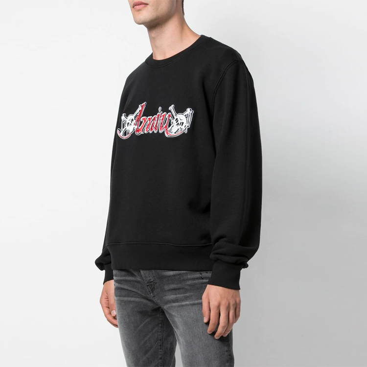 Lookbook AMIRI スカルプリント クルーネック スウェットシャツ ブラック S0M02158TE-BLK