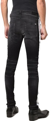 AMIRI 修身側條紋黑色牛仔褲 MDS052-023 Shop AMIRI 修身側條紋黑色牛仔褲 MDS052-023
