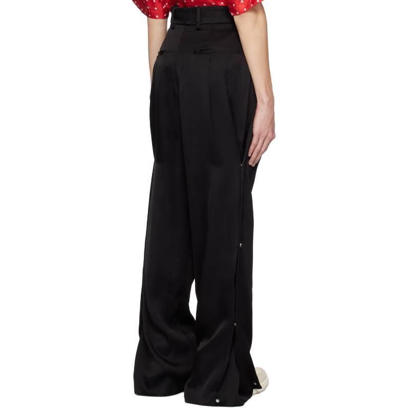 Shop AMIRI 修身版型純黑色直筒休閒長褲。 AW23MAW015-001