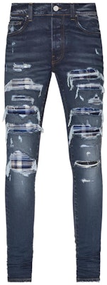 AMIRI 無地スリムフィットミッドライズリブドジーンズ PS22MDS150-403 Buy AMIRI 無地スリムフィットミッドライズリブドジーンズ PS22MDS150-403