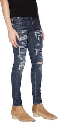 AMIRI 無地スリムフィットミッドライズリブドジーンズ PS22MDS150-403 Purchase AMIRI 無地スリムフィットミッドライズリブドジーンズ PS22MDS150-403