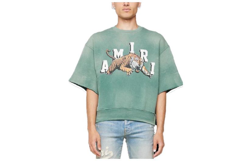 AMIRI  Vintage Crewneck Short Sleeve T-Shirt Green PF23MJG017-310