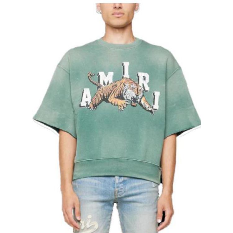 Lookbook AMIRI 復古圓領短袖T恤 綠色 PF23MJG017-310