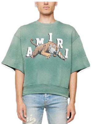 AMIRI 復古圓領短袖T恤 綠色 PF23MJG017-310 Lookbook AMIRI 復古圓領短袖T恤 綠色 PF23MJG017-310