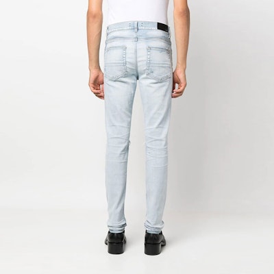 아미리 워시드 디스트레스 슬림 스트레이트 진. PF22MDS025D485 Purchase 아미리 워시드 디스트레스 슬림 스트레이트 진. PF22MDS025D485