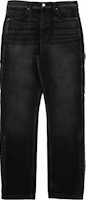 AMIRI Washed Wide-Leg Button Jeans Black. SS23MDF007-023 AMIRI Washed Wide-Leg Button Jeans Black. SS23MDF007-023