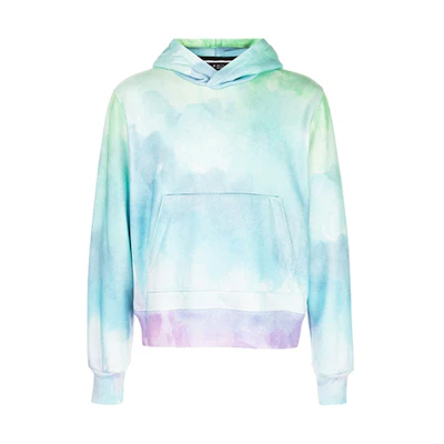 AMIRI Watercolor Hoodie Light Blue F0M02211TEMUL