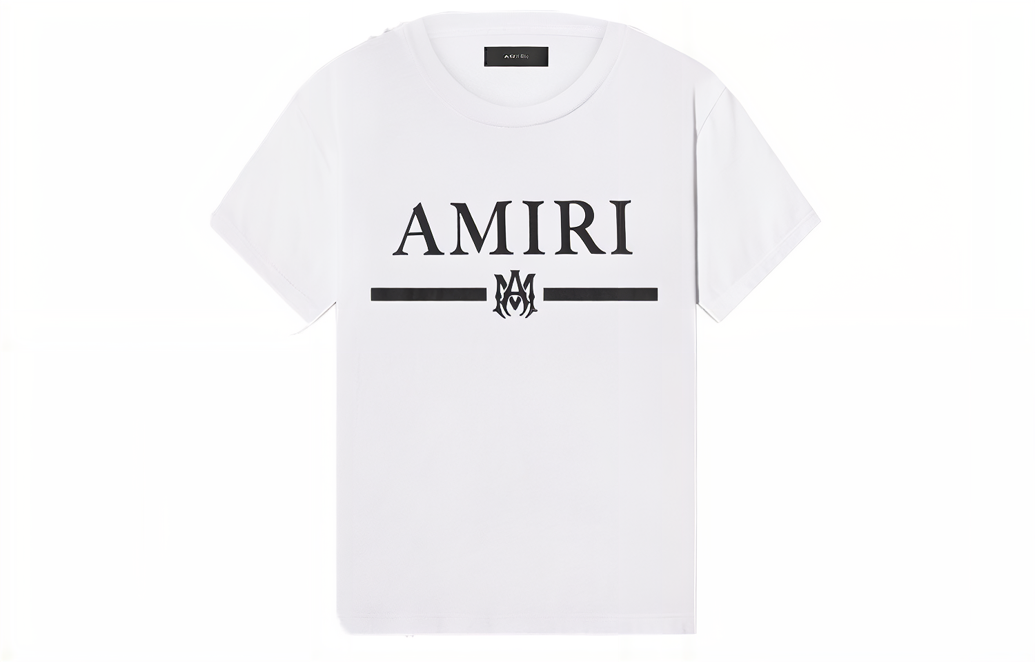 Order AMIRI Kaos Putih Lengan Pendek Logo Print Crewneck. SS22MJL004-1