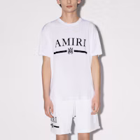 Lookbook AMIRI 白色短袖圓領T恤 印花Logo設計 SS22MJL004-1