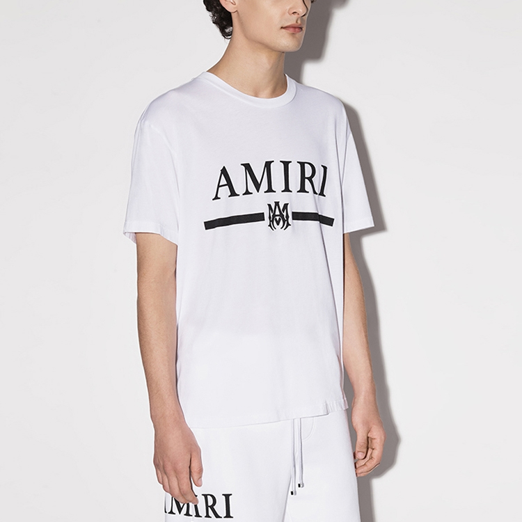 Purchase AMIRI Kaos Putih Lengan Pendek Logo Print Crewneck. SS22MJL004-1